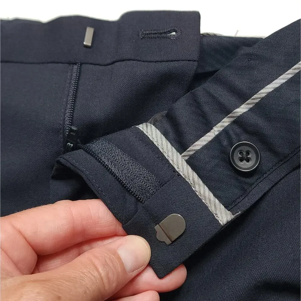 NWT Banana Republic Men's Tailored Fit Italian Wool Navy Dress Pants Size 31/32